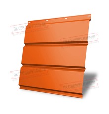 Софит металлический без перфорации 0,45 PE с пленкой RAL 2004 оранжевый