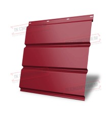 Софит металлический без перфорации 0,45 PE с пленкой RAL 3003 рубиново-красный