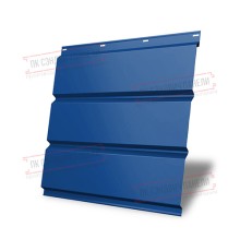 Софит металлический без перфорации 0,45 PE с пленкой RAL 5005 сигнальный синий