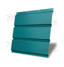 Софит металлический без перфорации 0,45 PE с пленкой RAL 5021 водная синь