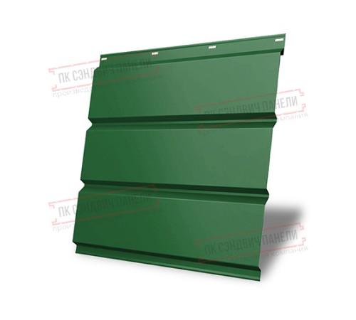 Софит металлический без перфорации 0,45 PE с пленкой RAL 6002 лиственно-зеленый