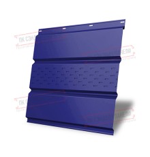 Софит металлический центральная перфорация 0,45 PE с пленкой RAL 5002 ультрамариново-синий