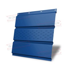 Софит металлический центральная перфорация 0,4 PE с пленкой RAL 5005 сигнальный синий