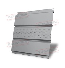 Софит металлический центральная перфорация 0,4 PE с пленкой RAL 7004 сигнальный серый