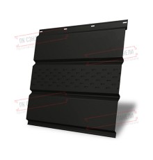 Софит металлический центральная перфорация 0,45 Drap ST RAL 9005 черный