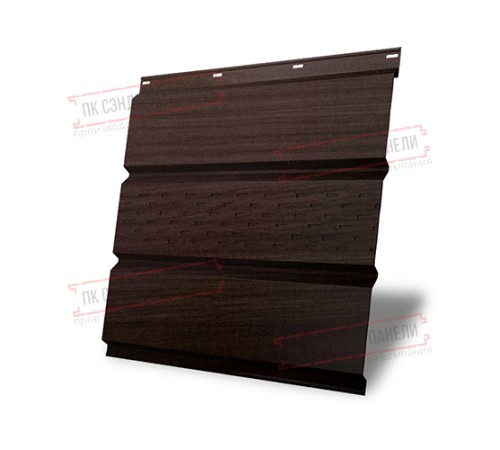 Софит металлический центральная перфорация 0,45 Print Elite с пленкой Nordic Wood