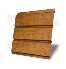 Софит металлический полная перфорация 0,4 Print Premium с пленкой Golden Wood