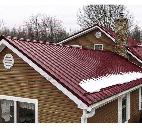 Профнастил ST-15-1175-0.5 Полиэстер RAL 3005