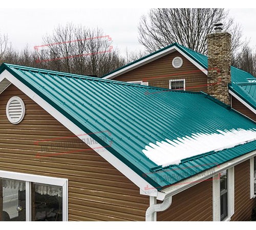 Профнастил ST-15-1175-0.5 Полиэстер RAL 5021