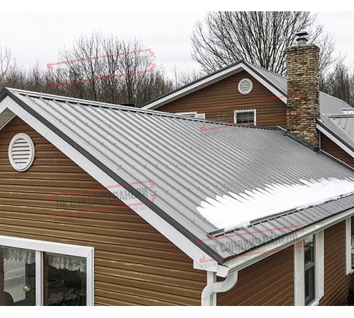 Профнастил ST-15-1175-0.5 Полиэстер RAL 7004