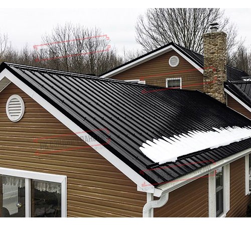 Профнастил ST-15-1175-0.5 Полиэфир RAL 9005