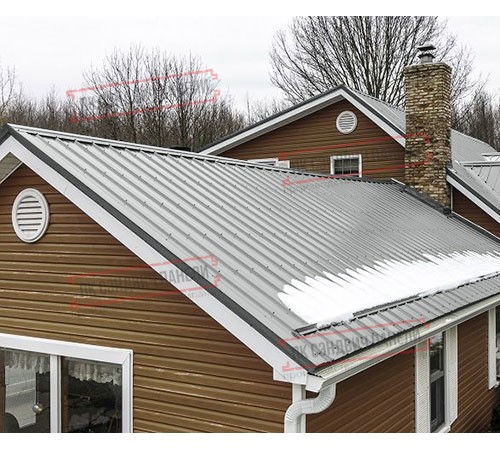 Профнастил ST-15-1175-0.5 Полиэстер RAL 9006