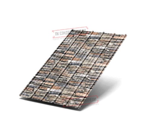 Профнастил ST-15-1175-0.5 Полиэстер Принтек Дикий камень