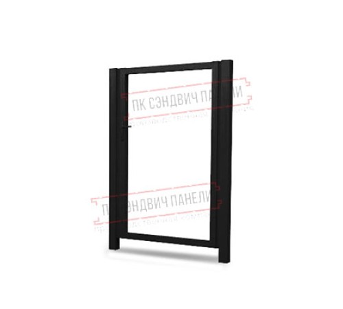 Калитка Жалюзи 2,0х1 RAL 9005 без заполнения