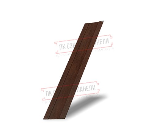 Крепежная планка жалюзи Milan,Tokyo 0,45 Print Elite Choco Wood