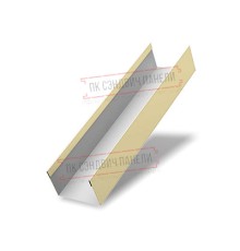 Крышка 45х20 жалюзи Texas 0,45 PE с пленкой RAL 1014 слоновая кость