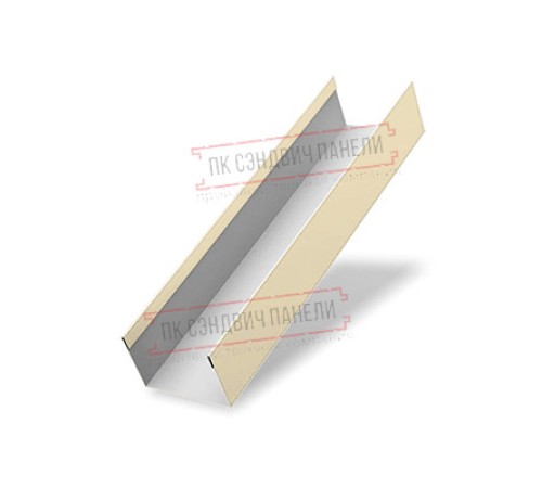 Крышка 45х20 жалюзи Texas 0,45 PE с пленкой RAL 1015 светлая слоновая кость