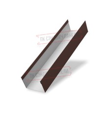 Крышка 30х20 жалюзи Texas 0,7 PE с пленкой RAL 8017 шоколад