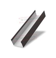 Крышка 45х20 жалюзи Texas 0,45 PE-Double с пленкой RR 32 темно-коричневый