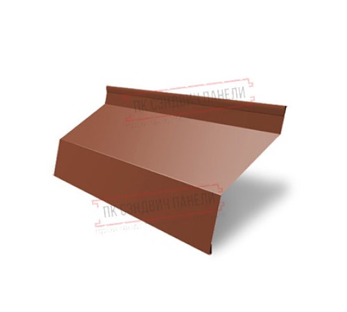 Ламель жалюзи Milan new 0,5 Velur RAL 8004 терракота