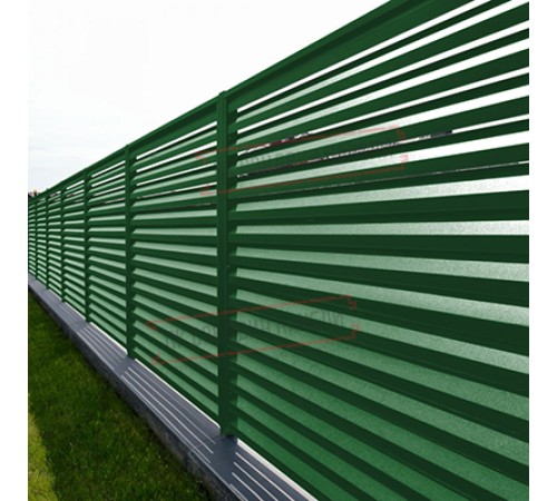 Планка завершающая 50х50 жалюзи Milan 0,45 PE с пленкой RAL 6002 лиственно-зеленый