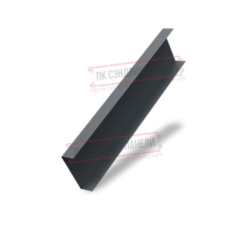 Декоративная накладка на столб жалюзи Milan,Tokyo 0,5 GreenCoat Pural BT, matt (RAL 7016 антрацитово-серый)