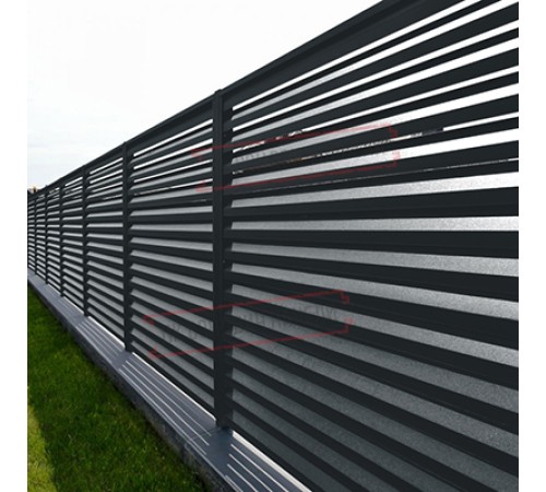 Ламель жалюзи Milan 0,45 Drap RAL 7016 антрацитово-серый