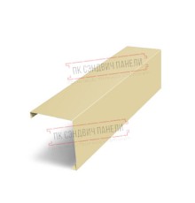 Декоративная накладка на столб угловая жалюзи Milan,Tokyo 0,45 PE с пленкой RAL 1014 слоновая кость