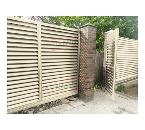 Нащельник (для калиток и ворот) 25х35 жалюзи Milan, Tokyo, Palermo 0,5 Satin с пленкой RAL 1015 светлая слоновая кость (L1,68)