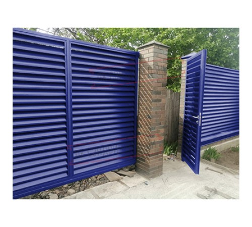 Нащельник (для калиток и ворот) 25х35 жалюзи Milan, Tokyo, Palermo 0,45 PE с пленкой RAL 5002 ультрамариново-синий (L1,68)