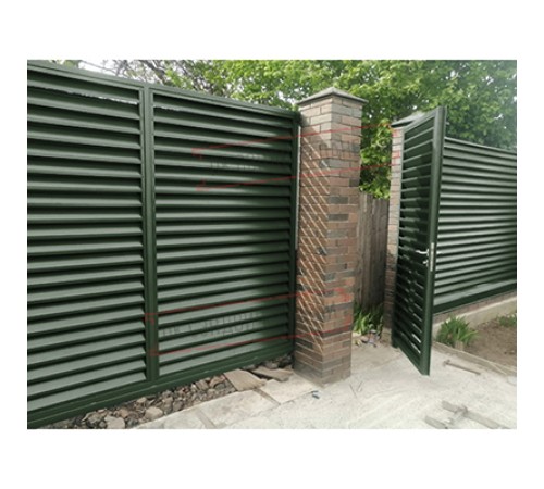 Нащельник (для калиток и ворот) 25х35 жалюзи Milan, Tokyo, Palermo 0,5 GreenCoat Pural BT, matt RR 11 темно-зеленый (L1,68)