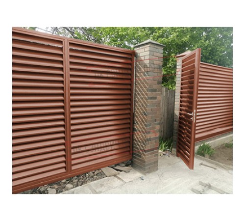 Нащельник (для калиток и ворот) 25х35 жалюзи Milan, Tokyo, Palermo 0,45 Drap RAL 8004 терракота (L1,68)