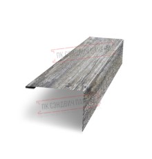 Нащельник (для калиток и ворот) 25х35 жалюзи Milan, Tokyo, Palermo 0,45 Print Elite Nordic wood (L1,68)