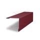 Планка завершающая 50х50 жалюзи Milan 0,45 PE с пленкой RAL 3005 красное вино