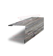 Планка завершающая 50х50 жалюзи Milan 0,45 Print Elite Nordic Wood