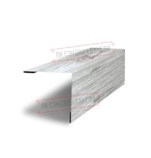 Планка завершающая 50х50 жалюзи Milan 0,45 Print Elite Snow Wood