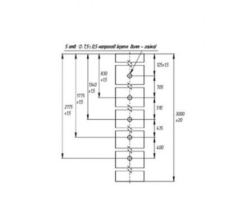Столб 62х55х1,4х2500 RAL 6005
