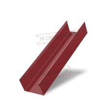 Стойка жалюзи Milan,Tokyo 0,5 Satin с пленкой RAL 3011 коричнево-красный