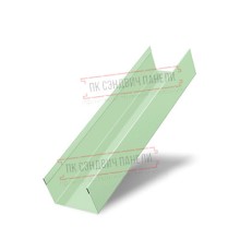 Стойка жалюзи Milan,Tokyo 0,45 PE с пленкой RAL 6019 бело-зеленый