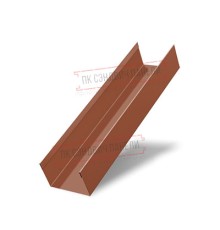 Стойка жалюзи Milan,Tokyo 0,45 PE с пленкой RAL 8004 терракота