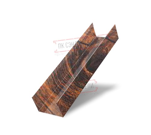 Стойка жалюзи Milan,Tokyo 0,45 Print Elite Chestnut Wood (обратная сторона серая)