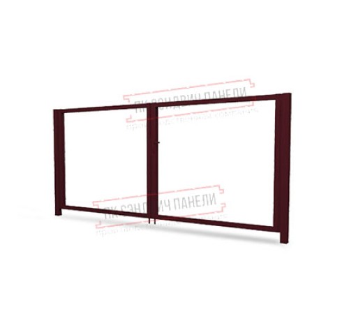 Ворота Жалюзи 2,0х3,6 RAL 3005 без заполнения