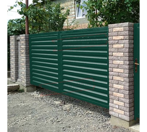 Ворота Жалюзи 2,0х3,6 RAL 6005 без заполнения