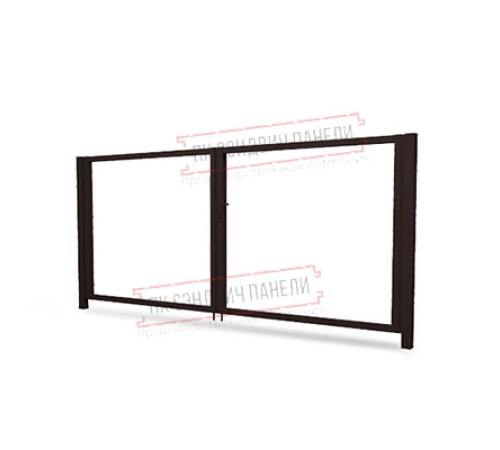 Ворота Жалюзи 2,0х3,6 RAL 8017 без заполнения