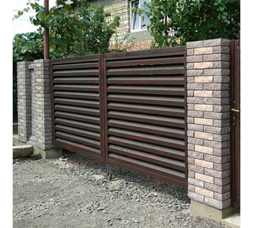 Ворота Жалюзи 2,0х3,6 RAL 8017 без заполнения