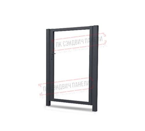 Калитка Жалюзи Texas 1,5х1 RAL 7024 без заполнения (ламель125 мм)