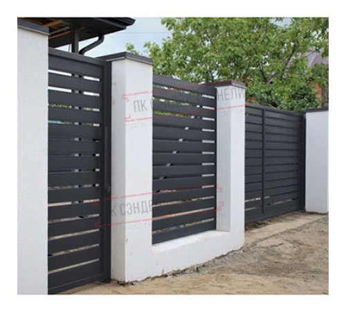Ворота Жалюзи Texas 2,0х3,6 RAL 7024 без заполнения (ламель 150 мм)