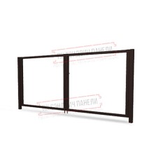 Ворота Жалюзи Texas 2,0х3,6 RAL 8017 без заполнения (ламель 150 мм)