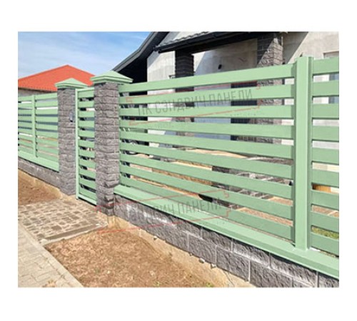 Крепежная планка верхняя Texas 0,45 PE с пленкой RAL 6019 бело-зеленый