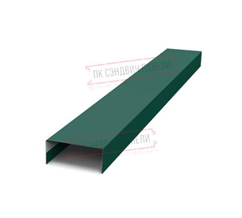 Крепежная планка нижняя Texas 0,5 Velur RAL 6005 зеленый мох